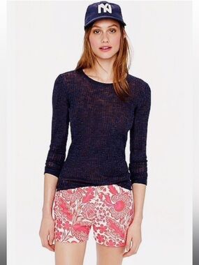 J.CREW Pink Floral Shorts - Size 2